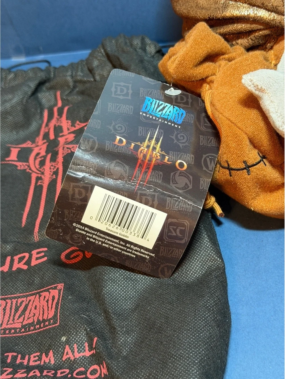 Diablo III Treasure Goblin Plushie with bag. NWT